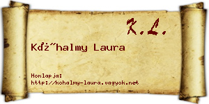 Kőhalmy Laura névjegykártya